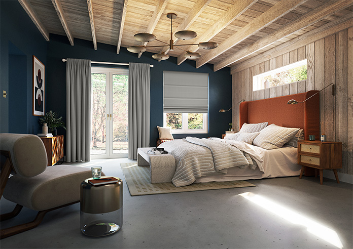 Menton, Stone Grey - Twist&Fit Roman Blind - Image 6